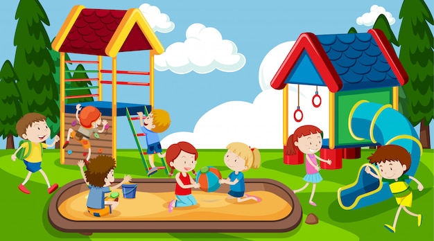 outdoor play clipart