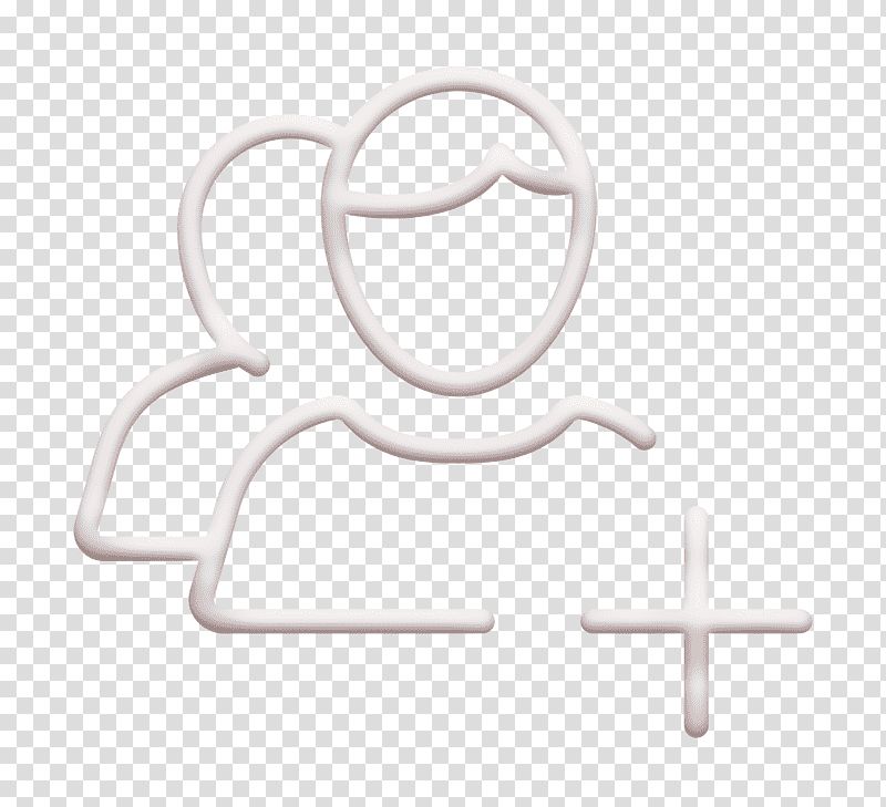 Two overlapping user icons with a plus sign, symbolizing adding users or contacts.