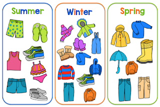 Seasonal Clothing Guide for Kids - Visual Chart by Season