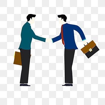Two business professionals shaking hands while holding briefcases, symbolizing partnership or agreement.