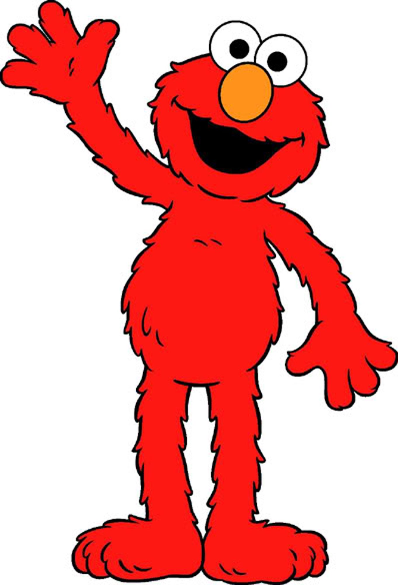 Elmo from Sesame Street - Friendly Red Muppet Waving Hello