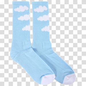 Blue polka dots socks cartoon style isolated on white background - Clip ...