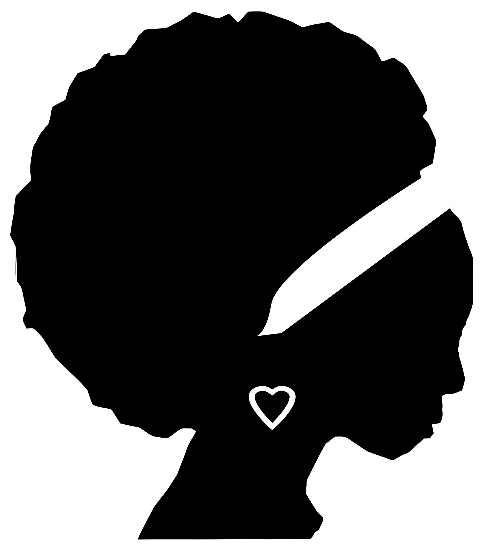 Woman silhouette clip art | 切り絵, 画 - Clip Art Library