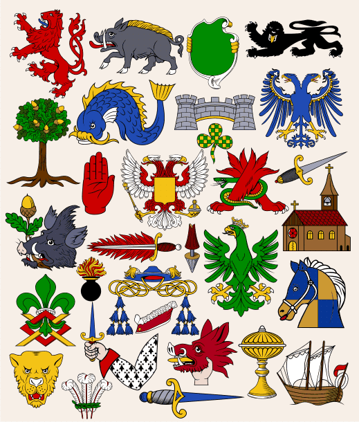 Heraldic Symbols & Coats of Arms - Visual Guide to Traditional Emblems
