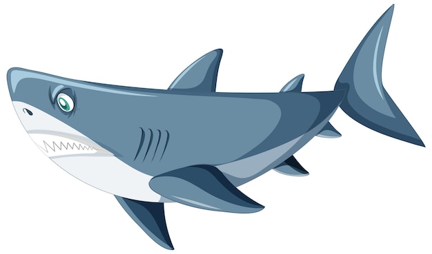 Friendly Shark Illustration for Educational and Kids’ Content