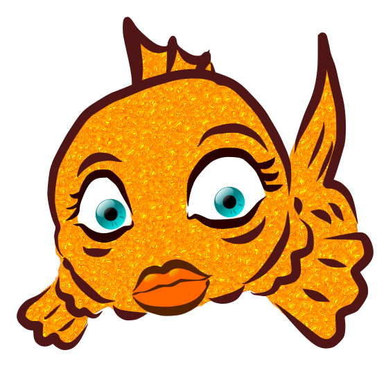 Sparkly Cartoon Fish Illustration - Free Download & Usage