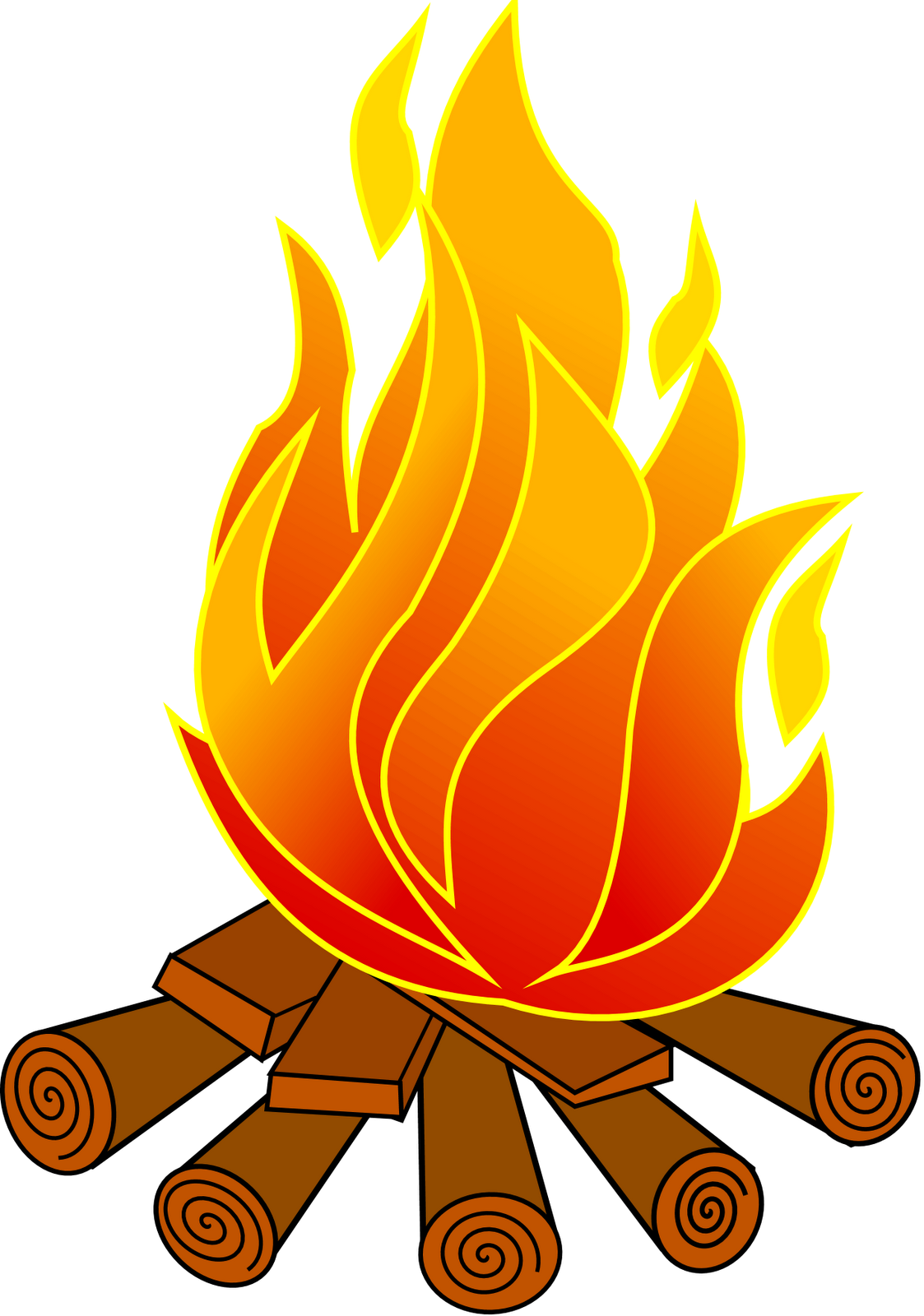 Campfire Illustration - Free Vector Graphic for Outdoor & Survival Content