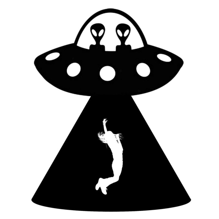 UFO Abduction Illustration - Classic Alien Encounter Art