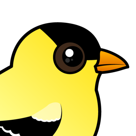American Goldfinch (Spinus tristis) - Vibrant Yellow Songbird in Summer Plumage