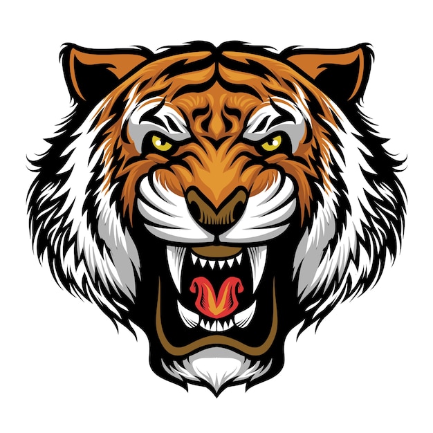 Tiger Mascot Logo - Bold & Aggressive Wildlife Illustration