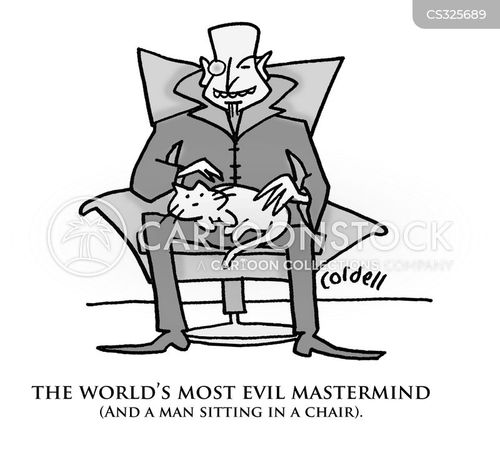 The World’s Most Evil Mastermind Cartoon - Humorous Vampire Illustration