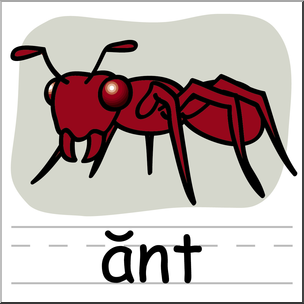 Ant Illustration for Kids’ Learning and Educational Resources