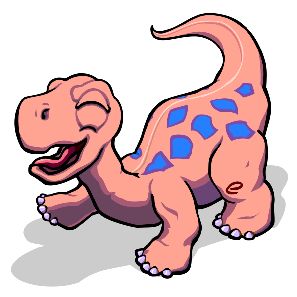 smiling dinosaurs - Clip Art Library