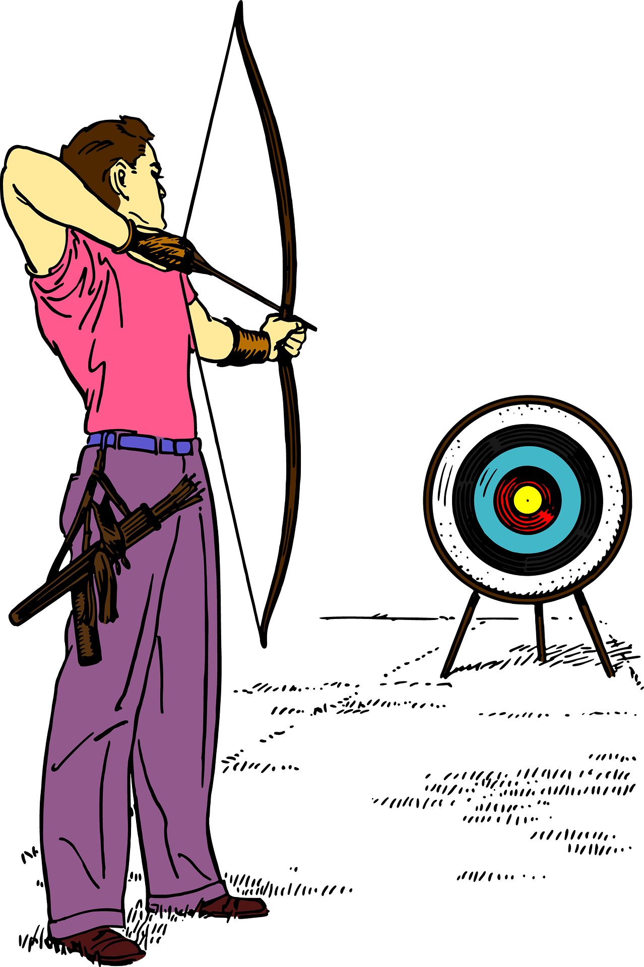 archery equipments - Clip Art Library