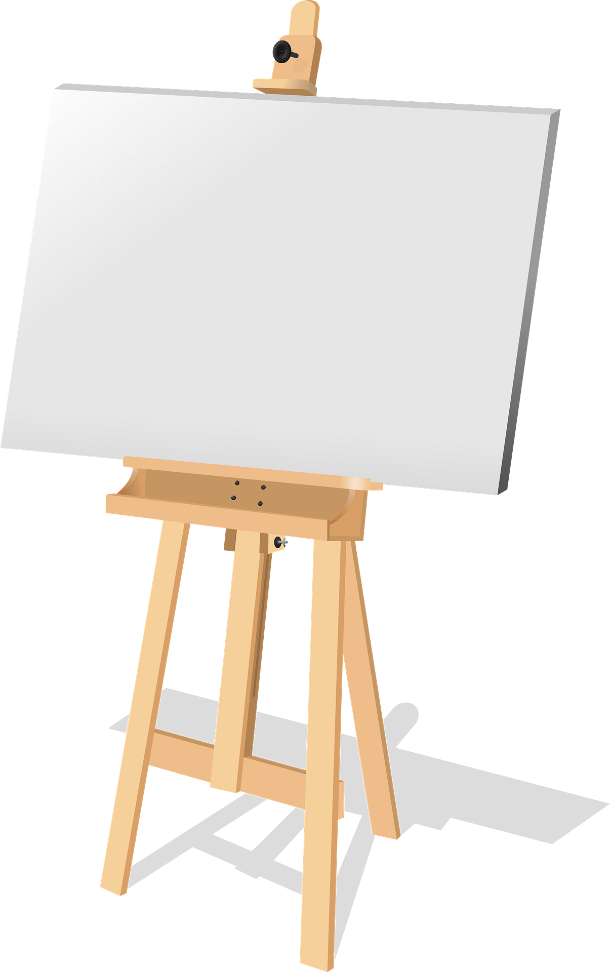 Blank Canvas on Easels - Blank Paintings / Art Templates Clip Art Set  Commercial