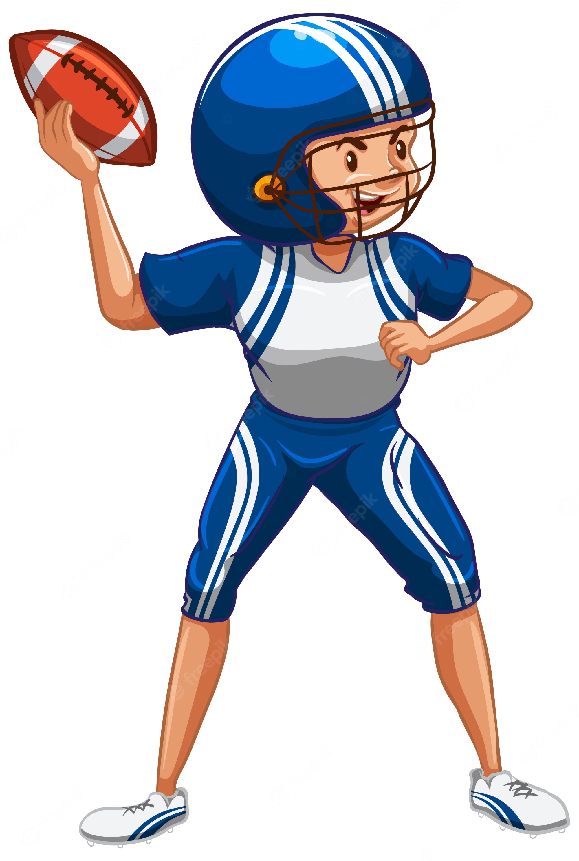 American Football Player Clip Art Images - Free Download on Clipart ...