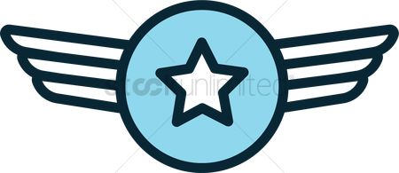 Pilot Wings Stock Illustrations, Royalty-Free Vector Graphics - Clip ...