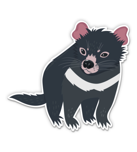 Tasmanian Devil Illustration - Playful Wildlife Art for Conservation & Education