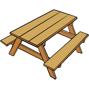 Classic Wooden Picnic Table - Durable Outdoor Seating for Backyard Gatherings