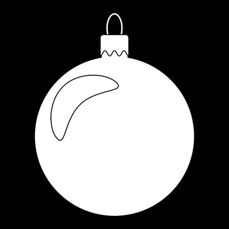 Black Outline Christmas Ornaments Digital Stamps Clipart Clip Art Library