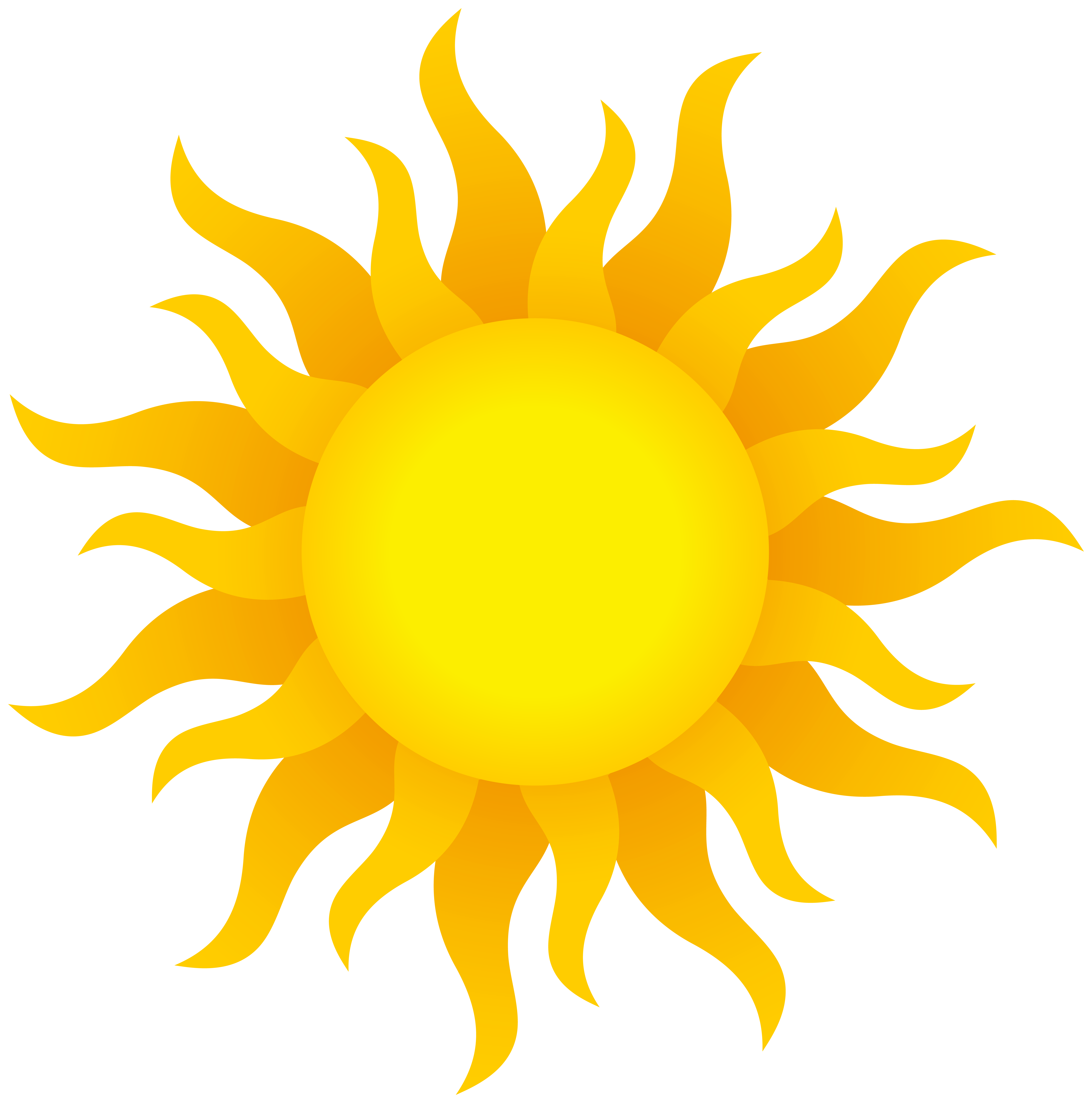 Cheerful Sun Illustration - Free Vector Clipart for Web & Print