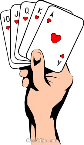 Royal Flush in Hearts - The Highest Poker Hand Illustrated