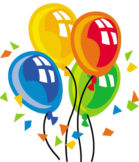 Festive Balloon Clipart for Birthday Parties and Celebrations