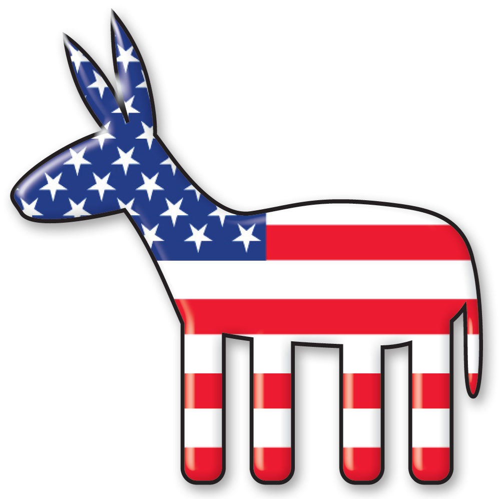 Donkey Clipart Political - Democrat And Republican Clipart PNG - Clip ...