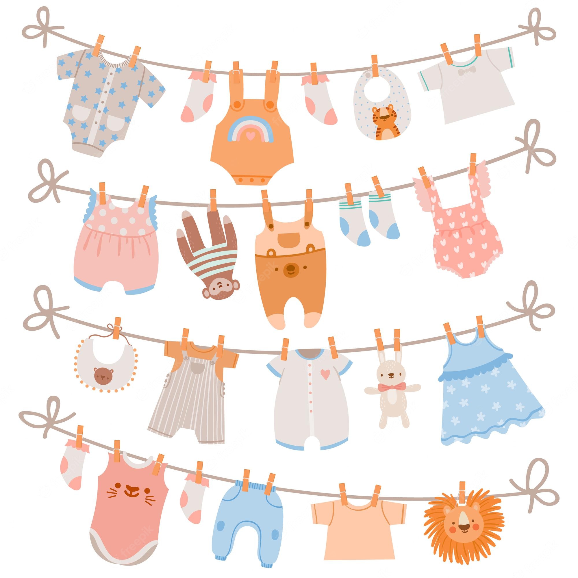 Baby Clothes Line Stock Illustrations 9,423 Baby Clothes Line Clip