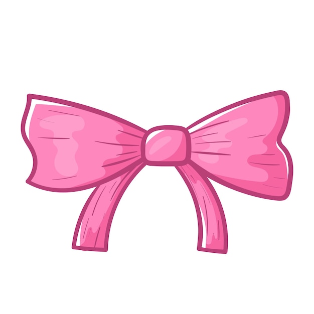 Pink Bow White Transparent, Cute Girl Heart Pink Bow, Bow Tie - Clip ...