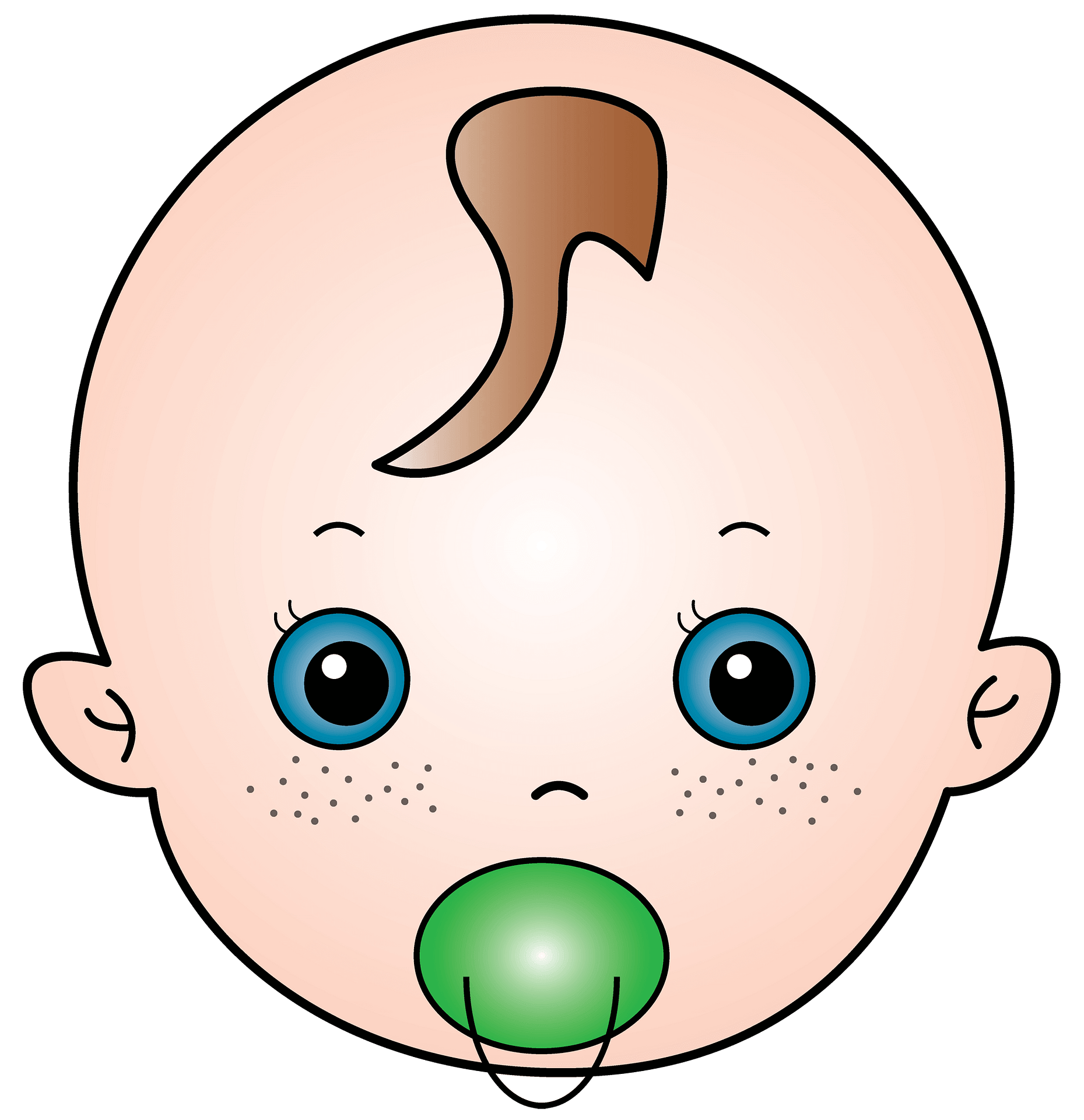 Smiley Happy Face Clipart Hd PNG, Colorful Cartoon Baby Smiling - Clip ...