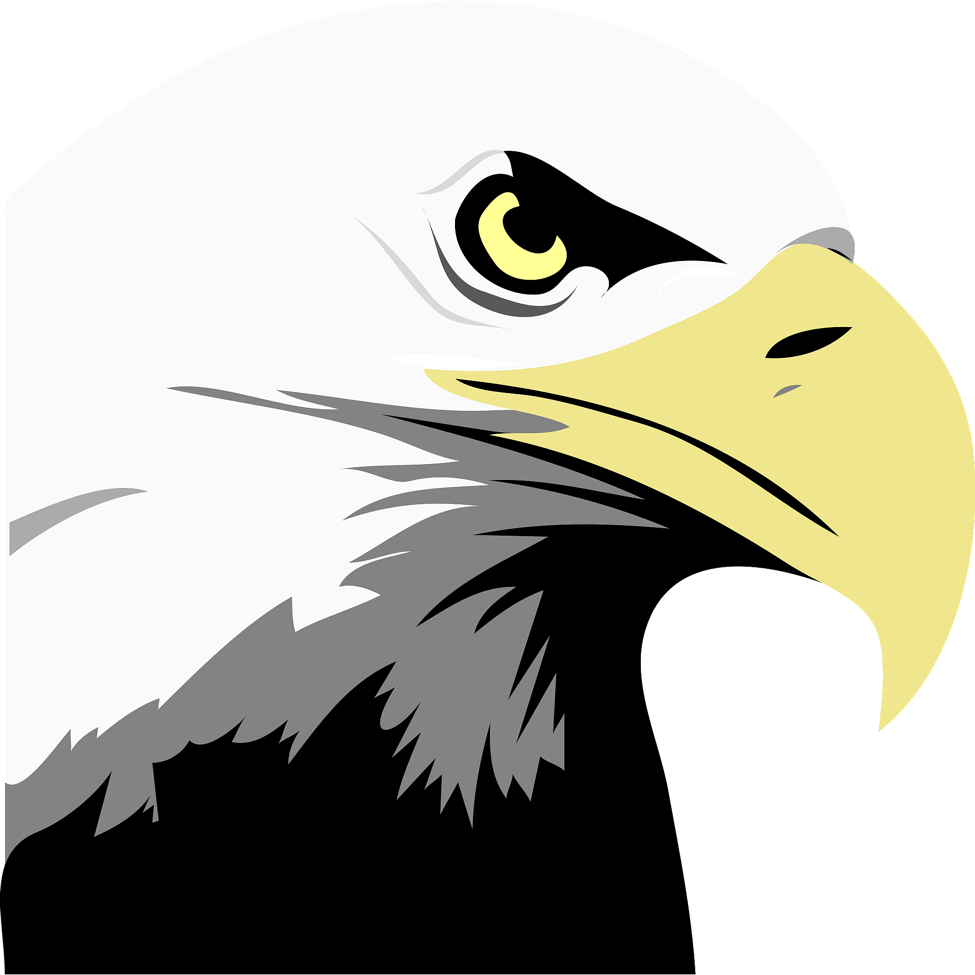 Eagle Head Clipart Vector, Radical Eagle Head Clip Art, Eagle Head ...