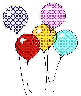 Colorful Balloons Clip Art for Celebrations and Design Projects