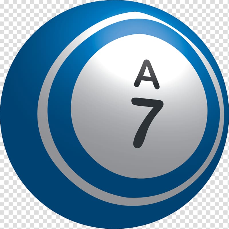 Blue circular icon with silver center displaying "A7" in bold black font, used for navigation or labeling.