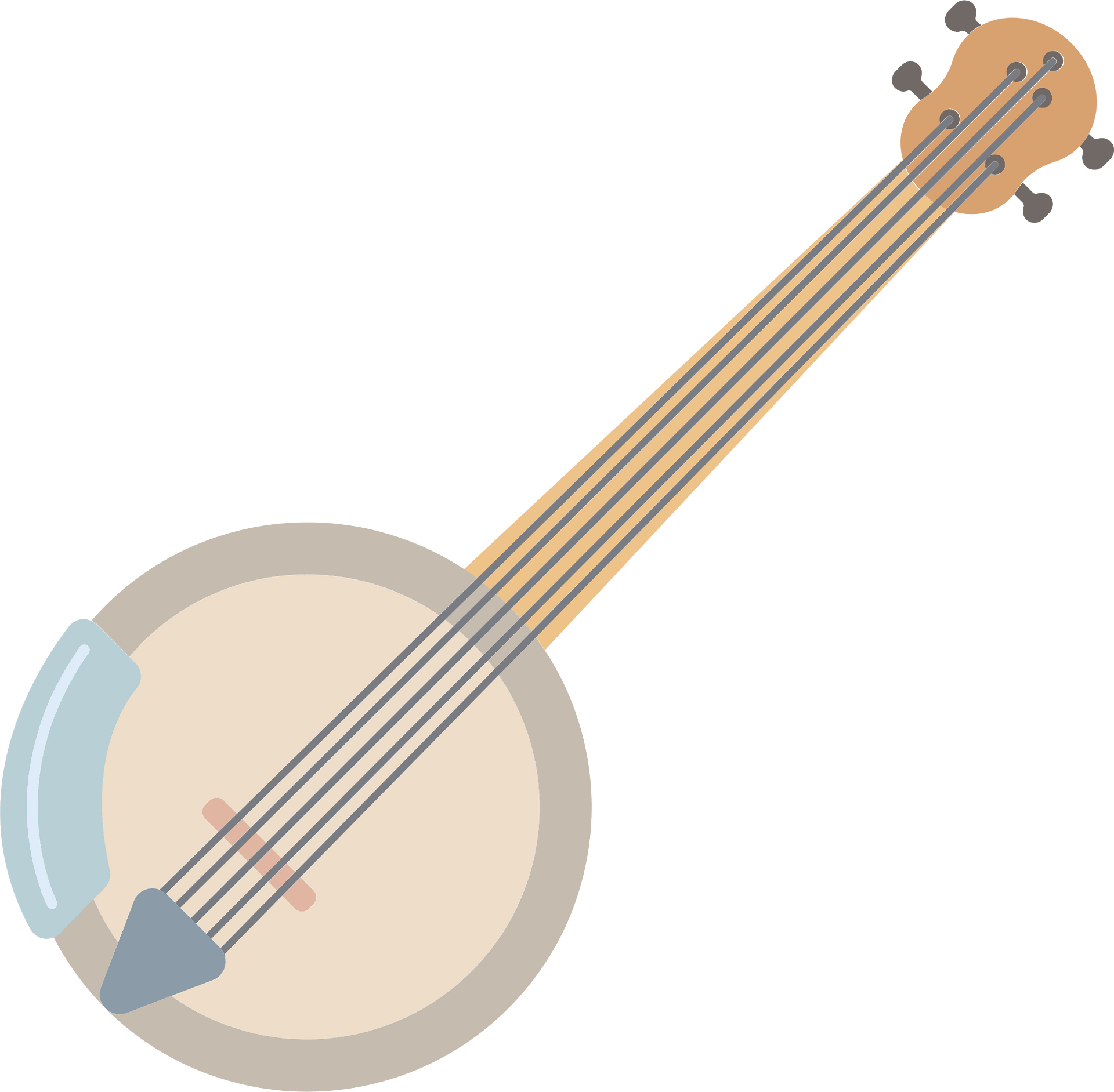 Banjo Musical Instrument Vector Clipart Stock Vector - Clip Art Library