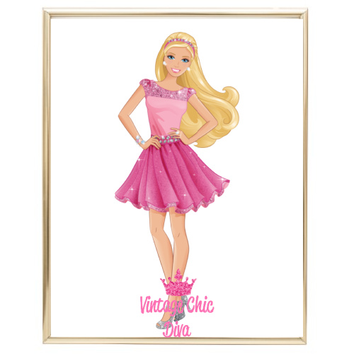 Girl Power Girly Pink Glam Clipart Stickers