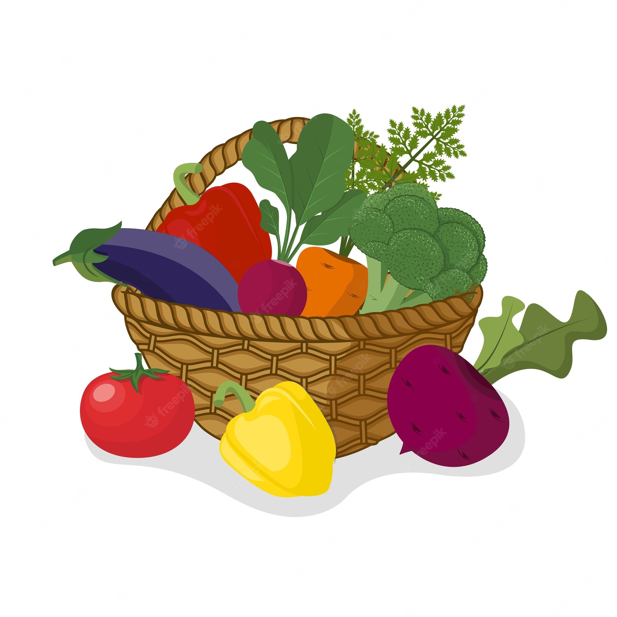 Premium Vector | Vegetable basket coloring page for kids kdp interior, vegetable  basket drawing, getable basket clipa