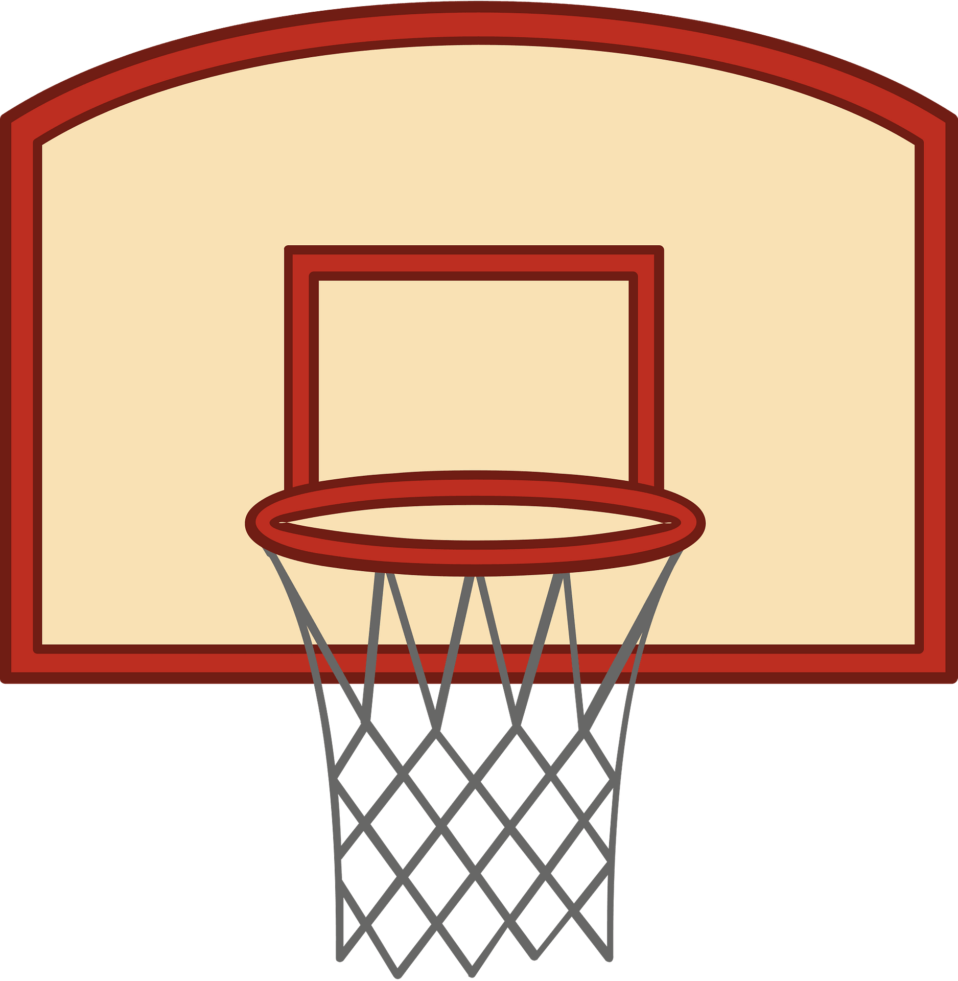 basketball backboard - Clip Art Library
