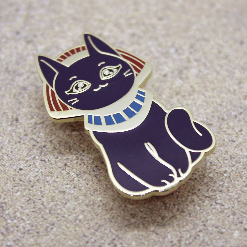 Egyptian Cat Enamel Pin - Stylish Ancient-Inspired Accessory