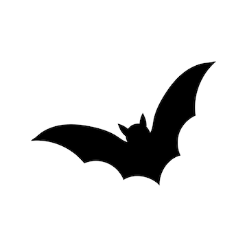 bats silhouette - Clip Art Library