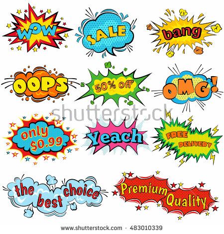 Vintage comic BAM sound effect | Public domain vectors - Clip Art Library