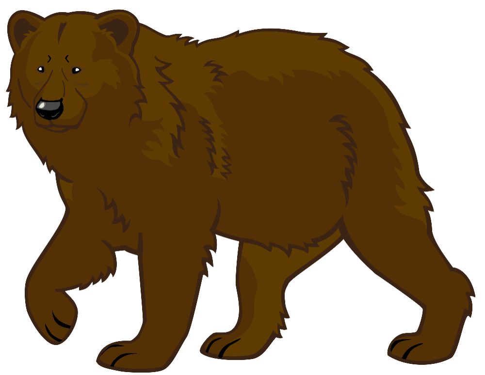 Brown Bear Illustration - Free Clipart for Education & Design