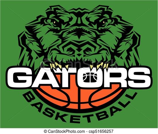 Gators Basketball Team Logo - Official Mascot Design