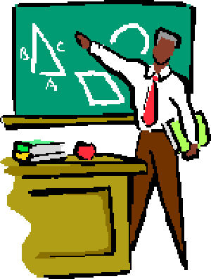 Geometry Lesson with Teacher Explaining Triangles and Quadrilaterals