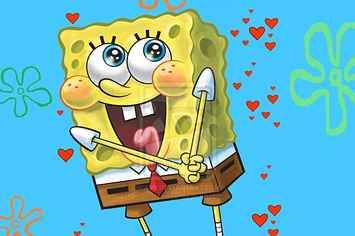 SpongeBob SquarePants Happy Love Illustration | Official Nickelodeon Art