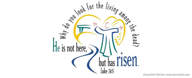 He Is Not Here, But Has Risen - Easter Resurrection Graphic