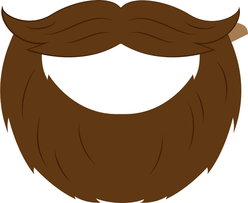 Fun Beard and Mustache Clipart for Design & Print Projects