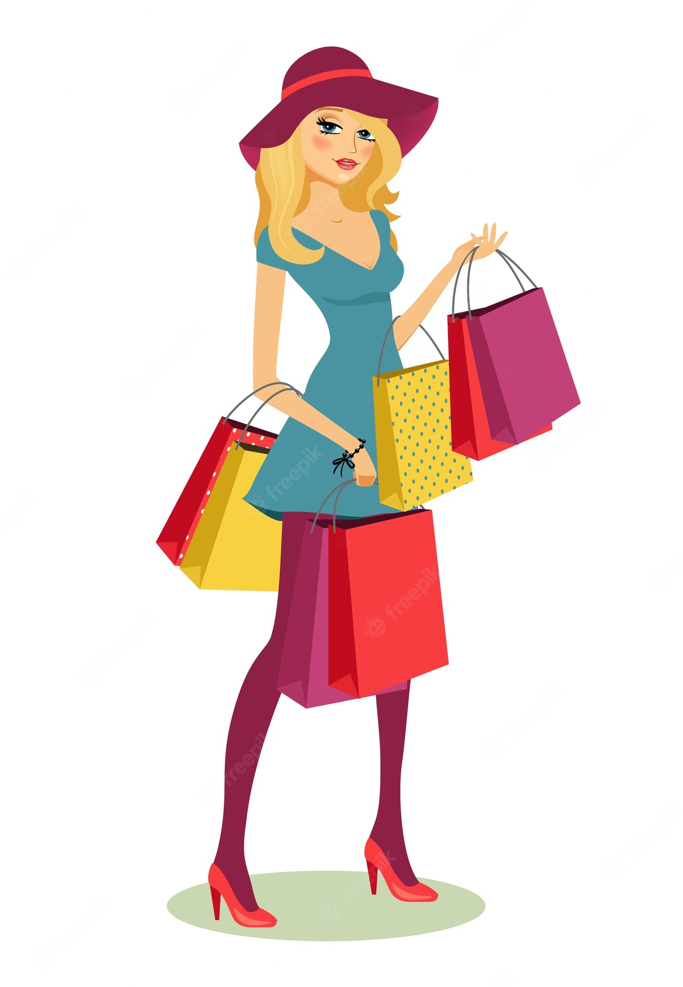 Shopping Girl Cliparts png images | PNGWing - Clip Art Library