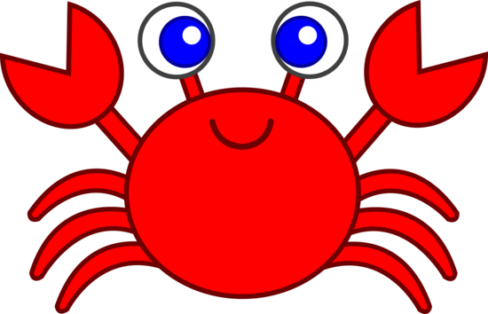 Friendly Cartoon Crab Illustration - Free Download & Usage Guide