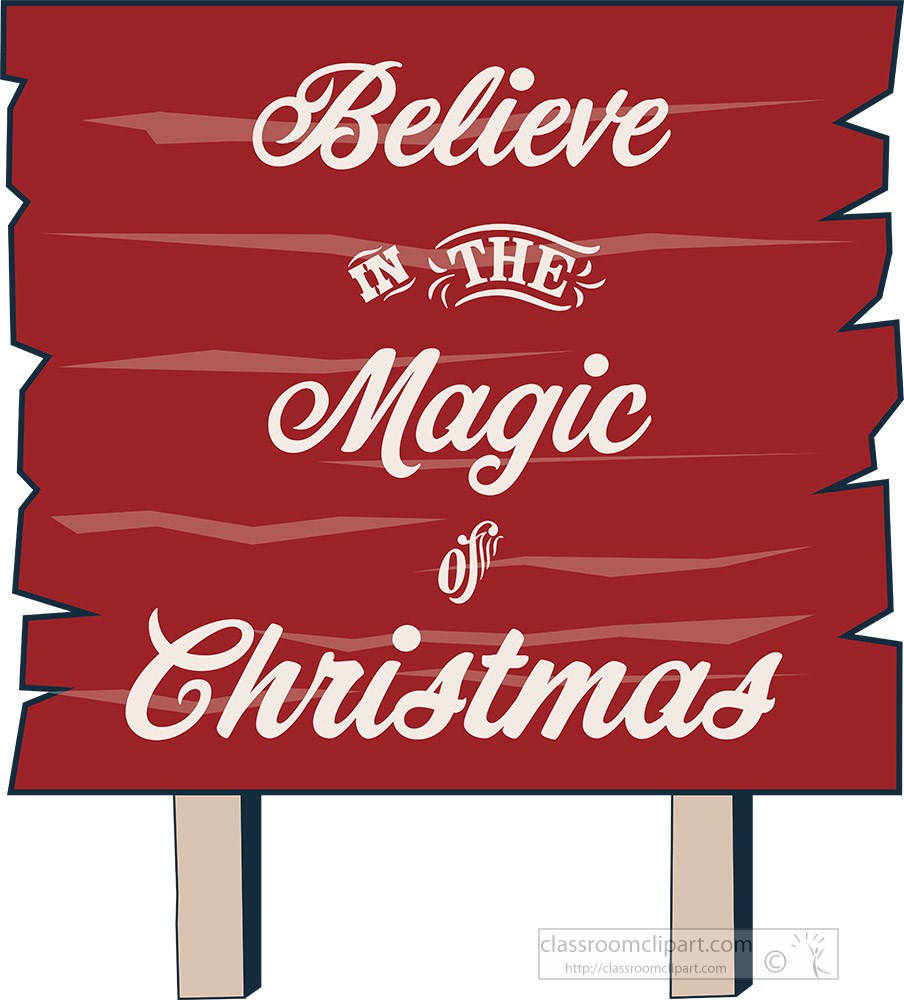 Believe in the Magic of Christmas - Festive Signage for Holiday Decor